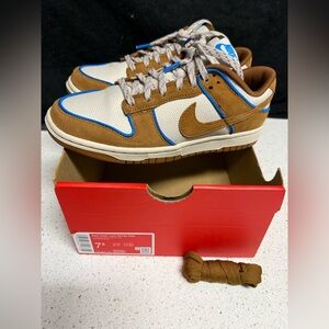 Nike Dunk Low Retro PRM in Tan and Brown